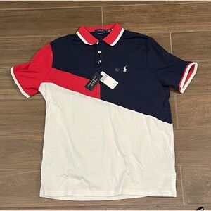 New Polo Ralph Lauren Classic Soft Cotton Short Sleeve Polo Shirt L Multi Color